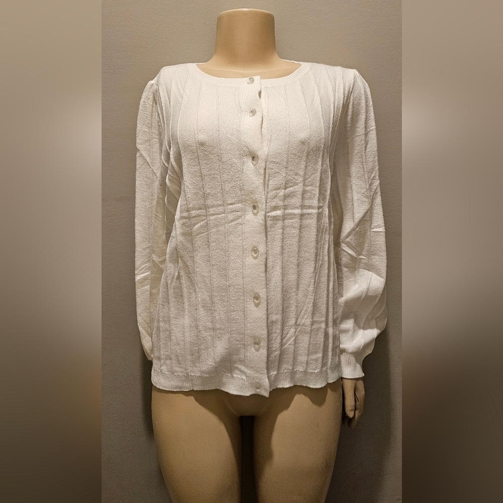 Chic White Button-Down Women's Shirt